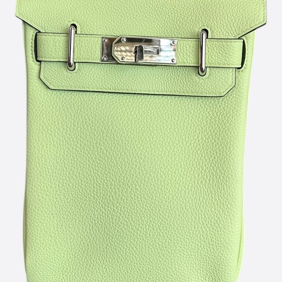 Hermes Vert Absinthe HAC A Dos PM Backpack - Picture 1 of 8